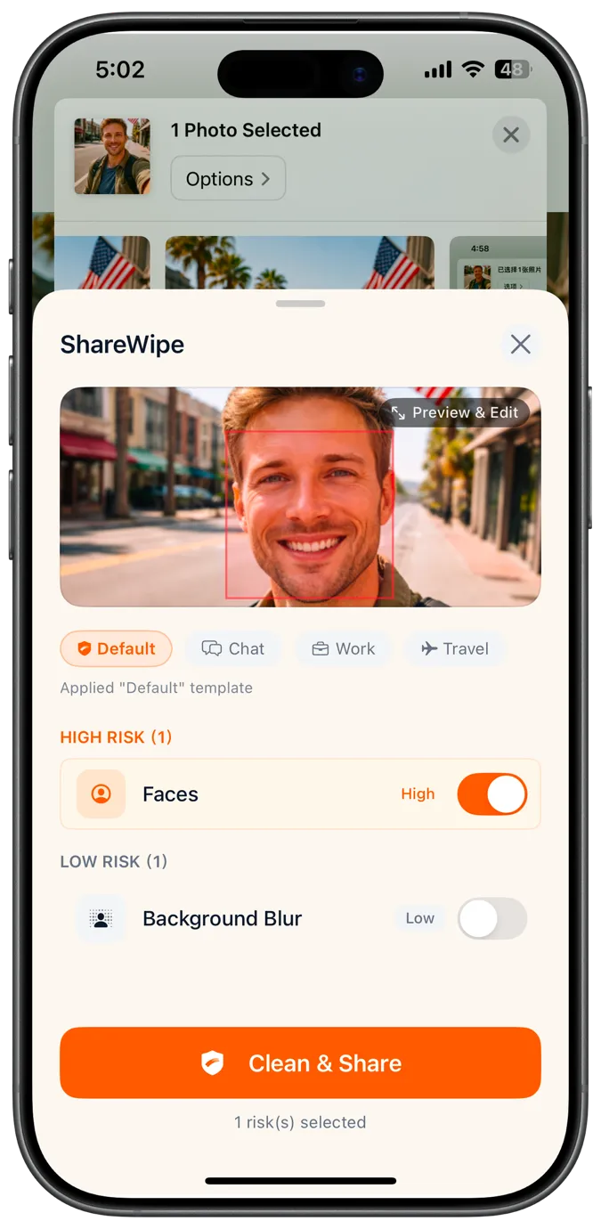 ShareWipe scanning